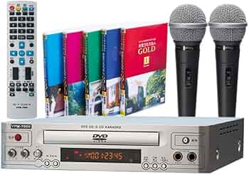 Amazon.co.jp: テイチクdvdカラオケ カラオケセット マイク付2本 2本