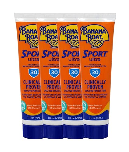 Banana Boat Sport Performance Sunscreen Lotion, SPF 30 1 oz (29 g) (Pack of 4) - image 1