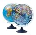 Exerz Globo terráqueo Iluminado 21cm con Iluminación LED Sin Cables Día Y Noche - Mapa de Ingles - Mapa Político/Estrellas De Constelación