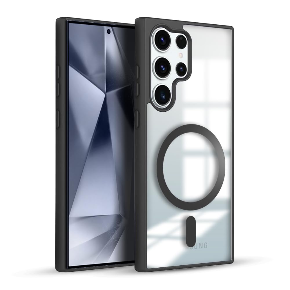 KARWAN®️ Hybrid Transparent Samsung Galaxy S23 Ultra Back Cover Case Compatibe with Mag-Safe |Camera Protection Bump|Transparent Back Cover Case for Samsung Galaxy S23 Ultra(PC,TPU|Black Bumper (B0CHMN93NH) Amazon Price History, Amazon Price Tracker