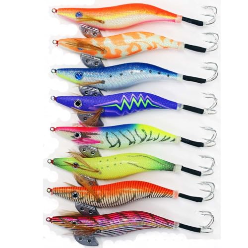 釣り具 タコエギ 3.5号 8本セット A20takoegi35h8Y エギング 仕掛け 蛸 タコ釣り エギ (8B(ラトル無し))