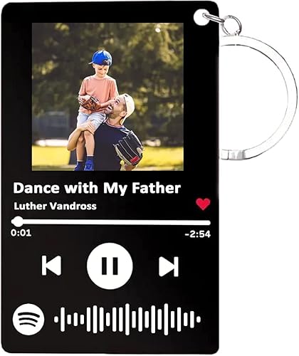 Llavero personalizado de Spotify con imagen, llavero de código de canción de música de Spotify escaneable personalizado