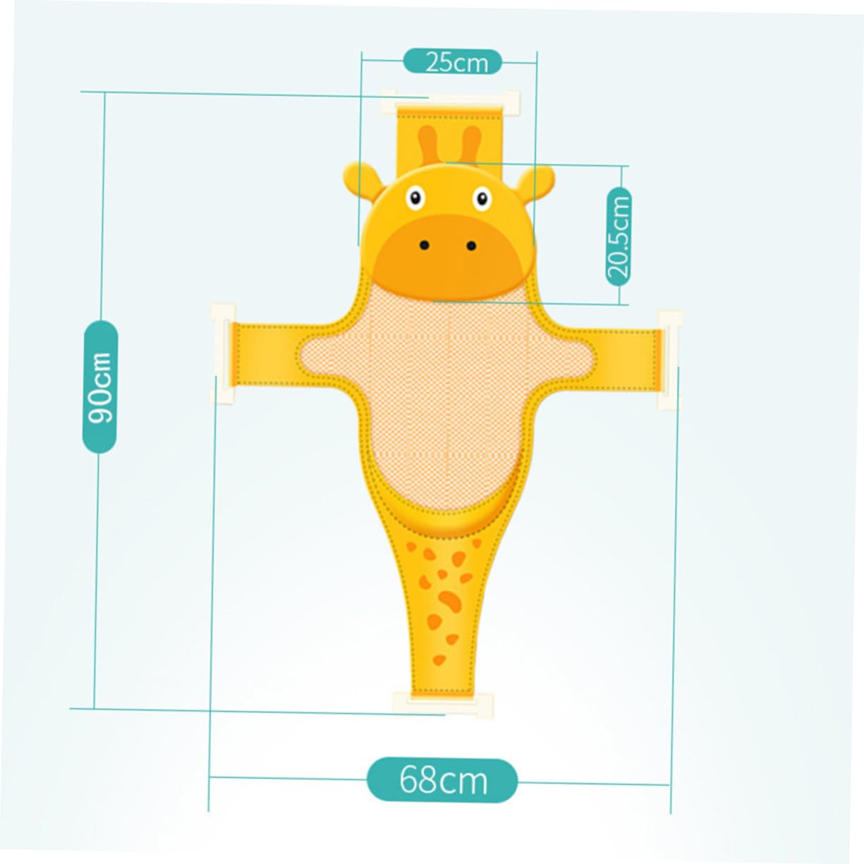 RORPOIR Practical Boy Girl Bath Support Net Shower Mesh Pad for Safe and Comfortable Bathing for Sink Tub Use Cartoon Design Deer