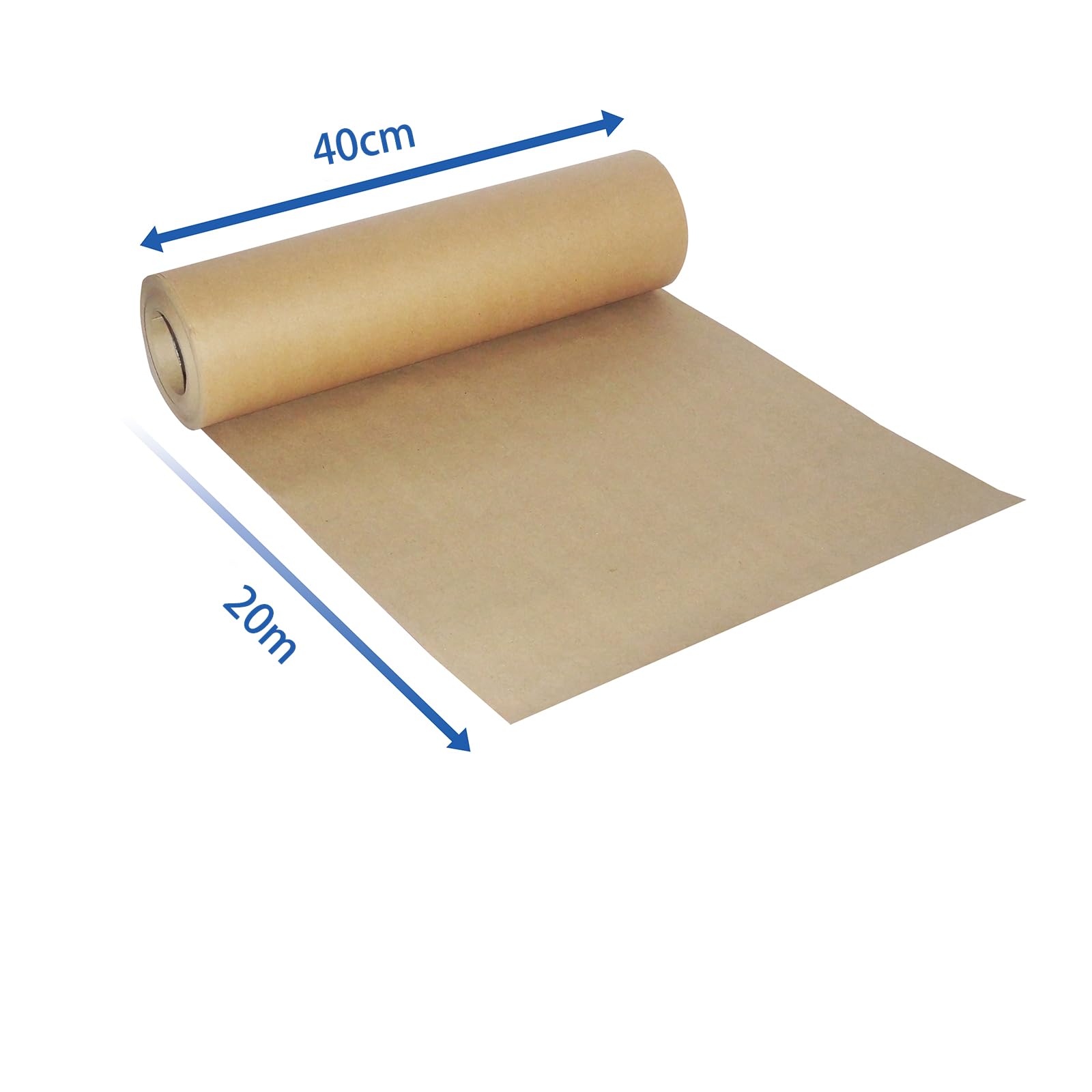 Papier Kraft, 30cm*30m Cadeau Kraft Rouleau Craft recyclé naturel Avec