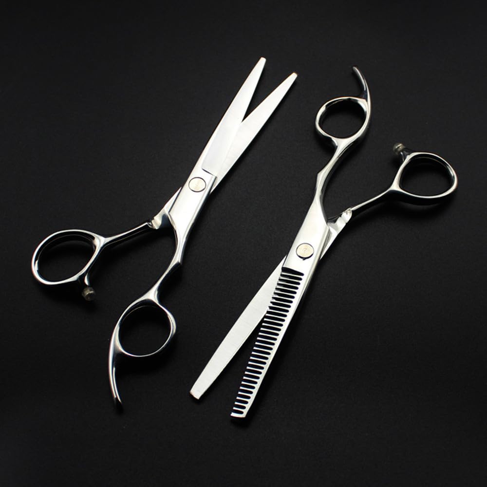 Tijeras para Cortar El Pelo, Tijeras Profesionales De Acero Japonés 440C De 6 Pulgadas, Tijeras para El Pelo con Espejo, Tijeras para Cortar El Pelo, Tijeras para Peluquería