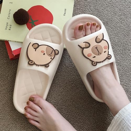XIXITIAO Men's and Women's Capybara Slides,Cute Animal Capybara Slippers,Non Slip Quick Drying Shower Shoes,Summer Novelty Open Toe Slide2