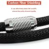 Viborg HiFi Power Cable, 6.6FT, Hi-end Power Cord, 2x9AWG, 16PCs Multiplex Copper Shielding OFC Mains Cord, Audiophile Power Wire, with US Plug+IEC C15 Connector #5