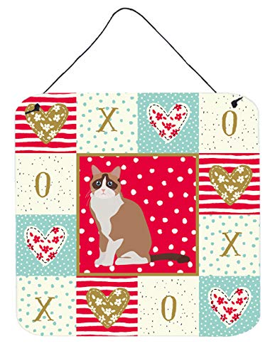 Caroline's Treasures CK5792DS66 Snowshoe #2 Cat Love Wall or Door Hanging Prints Aluminum Metal Sign Kitchen Wall Bar Bathroom Plaque Home Decor, 6x6, Multicolor