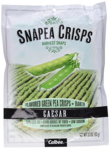 Harvest Snaps Snapea Crisps Ceasar - Pack of 3, 3.3 Oz. Ea.