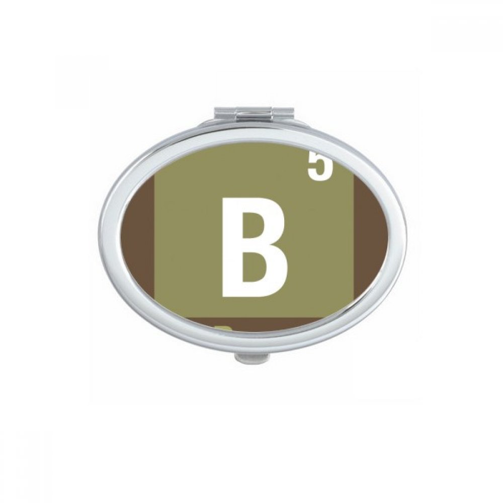 Miroir ovale science chimique DIYthinker de poche compact pour retouches maquillage