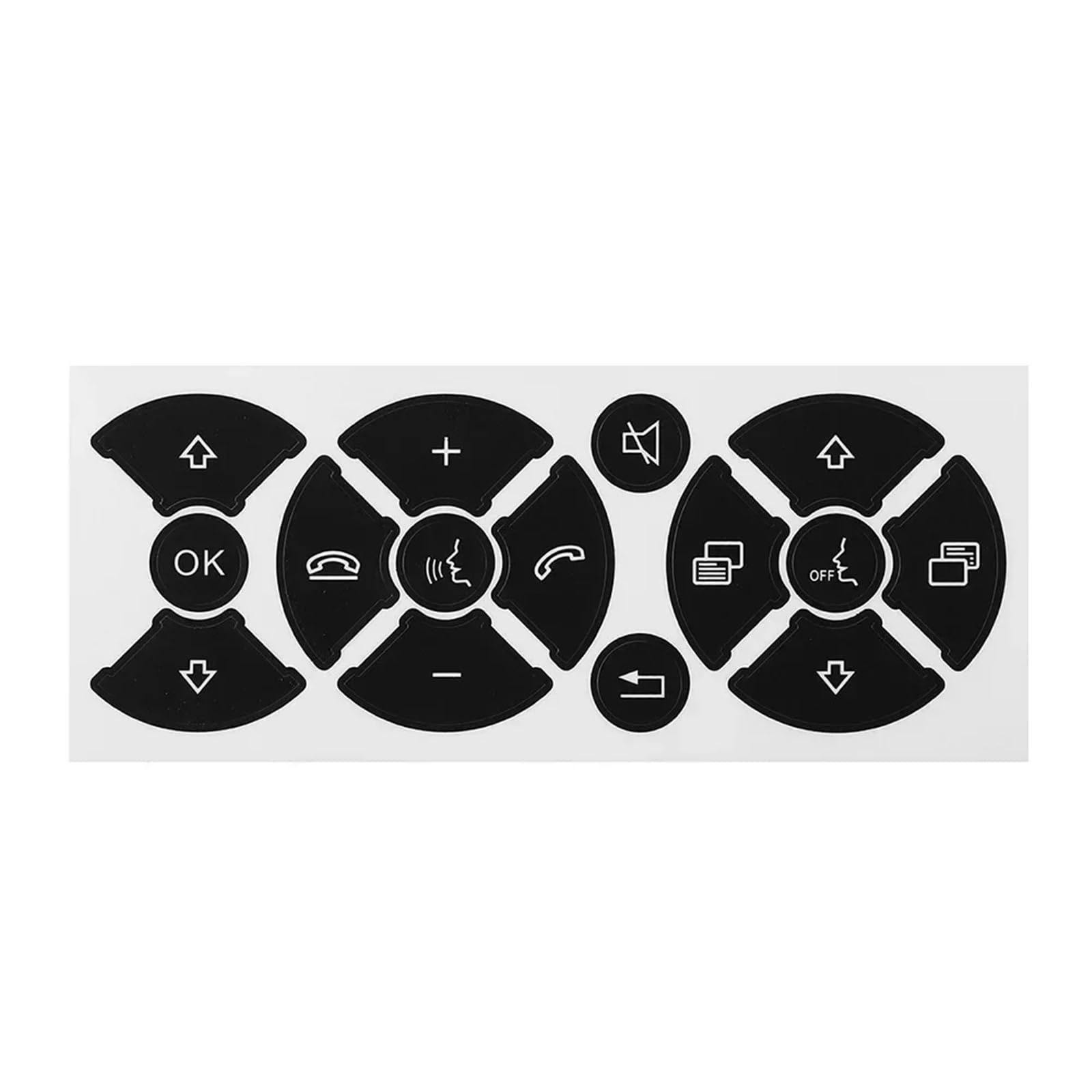 Repair Patch Compatible with Benz 2007 2008 2009 2010-2014 Car Button Repair Decal Steering Wheel AC Window Button Repair Decals Sticker Headlight Climate Switch(Steering Wheel B)