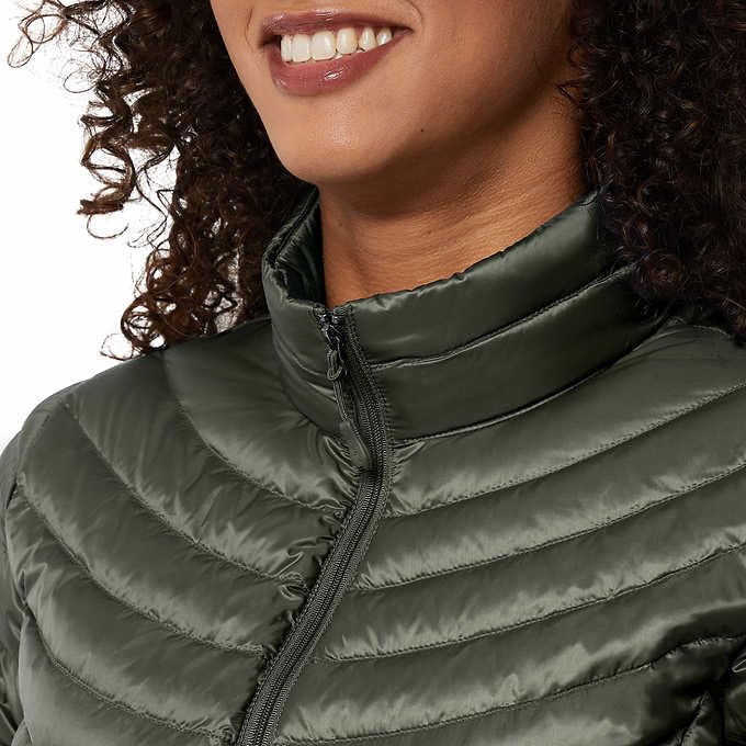 32 Degrees Womens Midweight Down Jacket (Green, M), Medium4