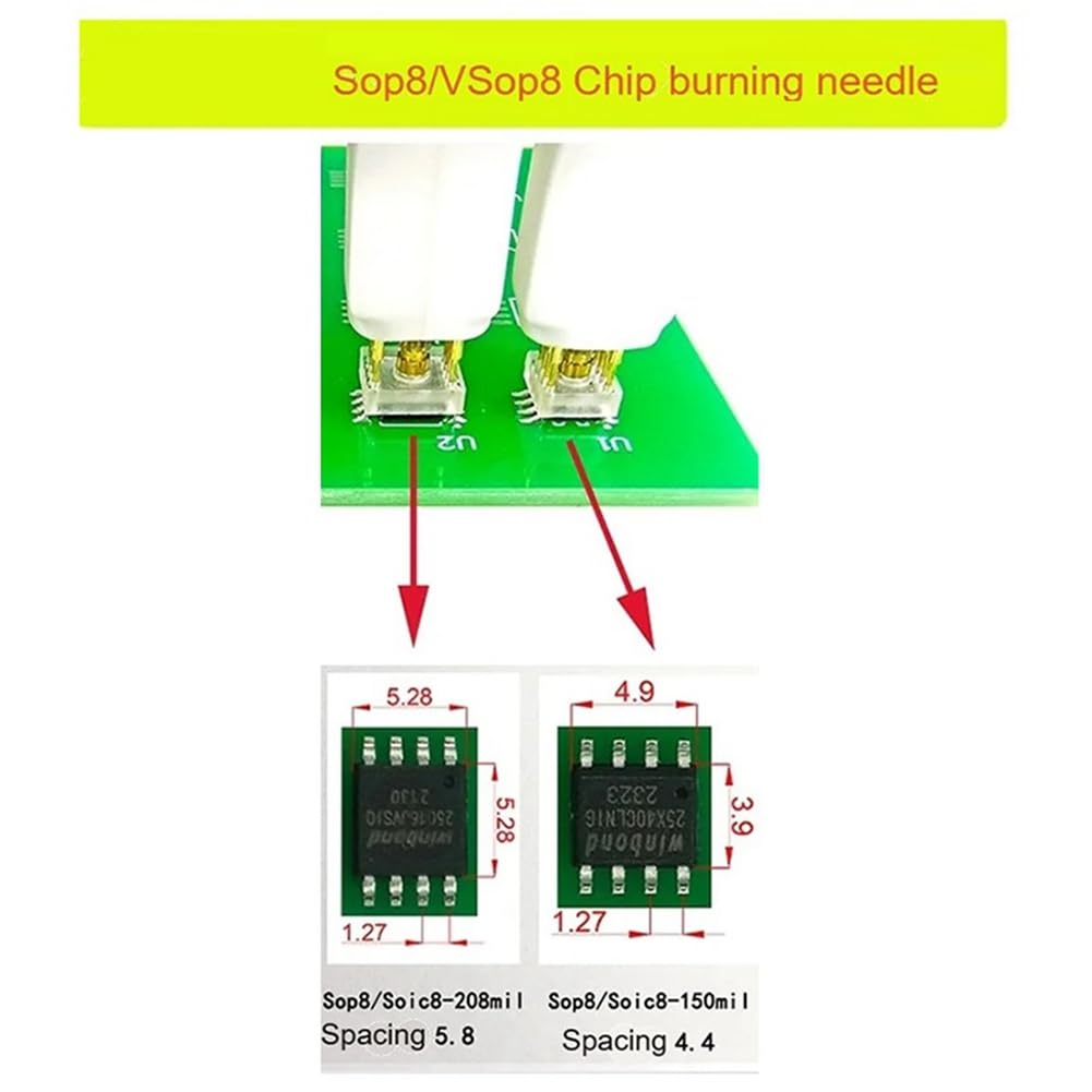 1 Stück Sop8 Chip Download Burn Write Probe Spring Needle Flash Eeprom Chip Burner Cable Sop8 150mil 4.4mm