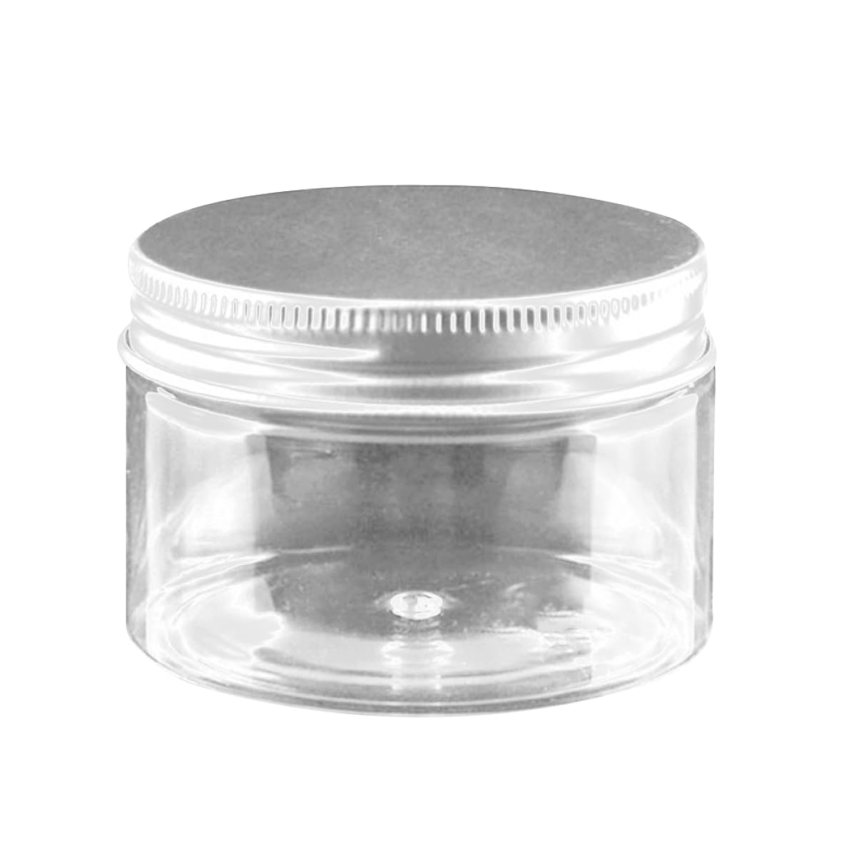 LIFKOME Pet Plastic Travel Cream Jars Aluminium Lid Cosmetic Containers for Lotion Ointments and Makeup Leakproof and Easy