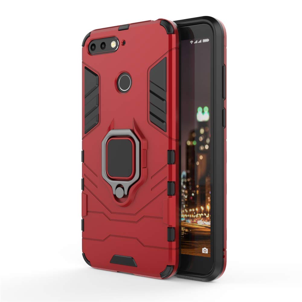 CHcase Huawei P40 Pro Funda, Anillo Metálico Sujeción Soporte Antichoque Rígido Caja (Funciona con el Montaje de Coche Magnético) Doble Capa Sólido Case Carcasa para Huawei P40 Pro -Black Plus Gray — view 46