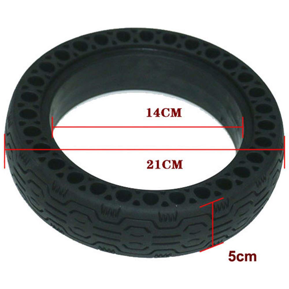 Pneu Solide 8X2.0, Pneu Solide en Nid d'abeille pour Scooter électrique, Pneus de Rechange en Tubes Solides en Nid d'abeille, Roue en Caoutchouc pour Xiaomi M365/Pro 8,5 Pouces Scooter électrique Ro