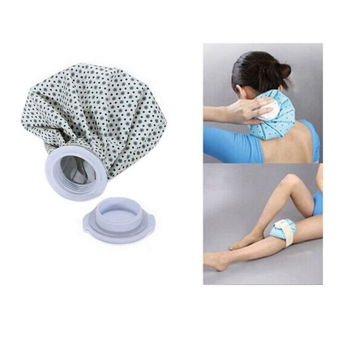TAKASH Pain Relief Hot Cold Therapy Reusable Ice Bag Pack And Wrap For Head, Shoulder, Back, Knee Etc.(9Inch, Multicolor, Lime Design) 1