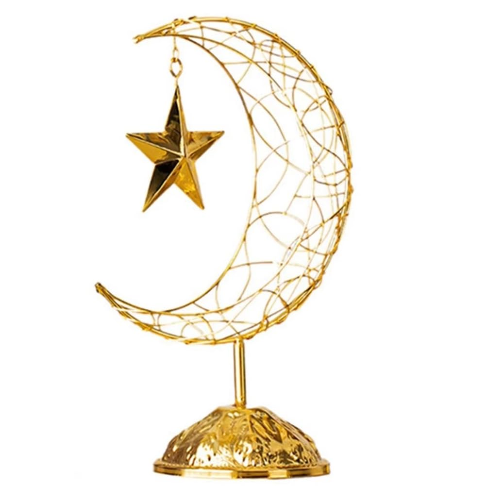 UDSKNV[KSL Moon Decorations Moon and Star Figurine Ornament Desk Display Centerpiece for Tables for Home Party Table