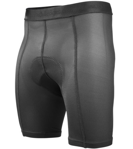 AERO|TECH|DESIGNS | Men's Touring Padded Liner Shorts | Cycling Underwear | Black Mesh | Medium