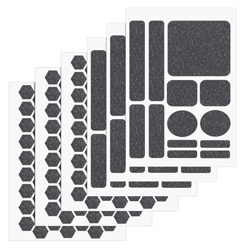 Gosknor 6 Blätter Graue Grip-Aufkleber, Universelle Anti-Rutsch Handy & Maus Grip Bänder Vorgefertigte Streifen Dekor-Aufkleber für Kamera Becher Maus Game-Controller Gosknor 6 Blätter Graue Grip-Aufkleber, Universelle Anti-Rutsch Handy & Maus Grip Bänder Vorgefertigte Streifen Dekor-Aufkleber für Kamera Becher Maus Game-Controller