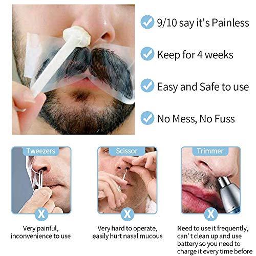 Decblue Nose Wax Sticks 60Pcs Nose Wax Applicator Sticks For Nostril Nasal Cleaning Ear Eyebrow For Men Women Plastic Nose Wax Applicators For Painless Nose Hair Removal #TOP4