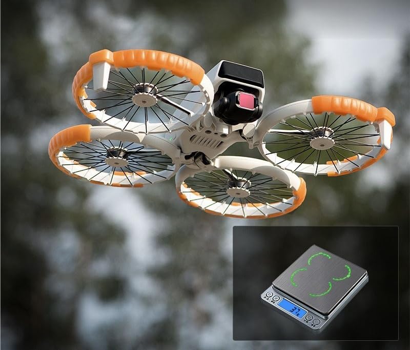 Compatible para VOLODYMYR Protector De Hélices Para DJI Flip | Anillos parachoques protegen hélices de daños por impacto(Orange)