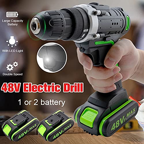 MFJFHK 48-V-Akku-Schlagbohrmaschine, 25-Nm-Drehmoment-Bohrmaschine, wiederaufladbar, mit 1- oder 2-Akku… – Bild 4