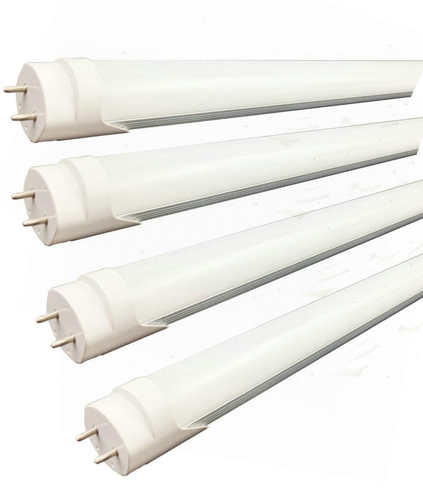 KRLED CYLED T8/T12 4Ft 120cm 18-Watt Led Tube Light. Nortal White 4000K,Double Ended Input Power.40-Watts Replacement Fluorescent Pack of 4 Units