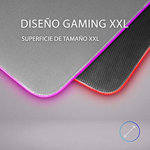 MMPRGB2S XXL, Mouse pad RGB 12 modalità, 2 USB 2.0, Bianco Argento - Mousepad - Immagine 3