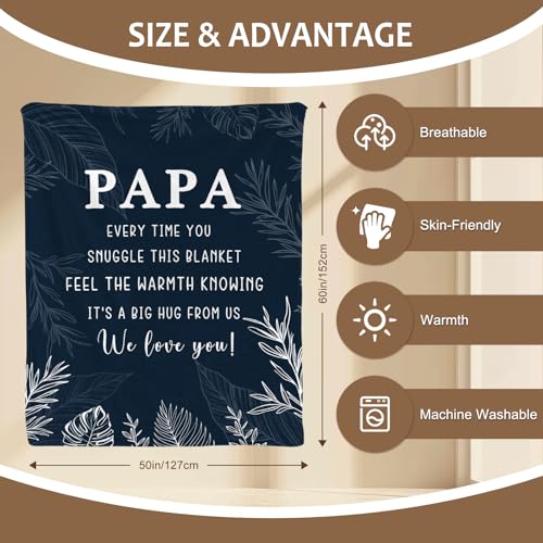 Couverture pour papa et grand-père : un plaid rempli d'amour - 3