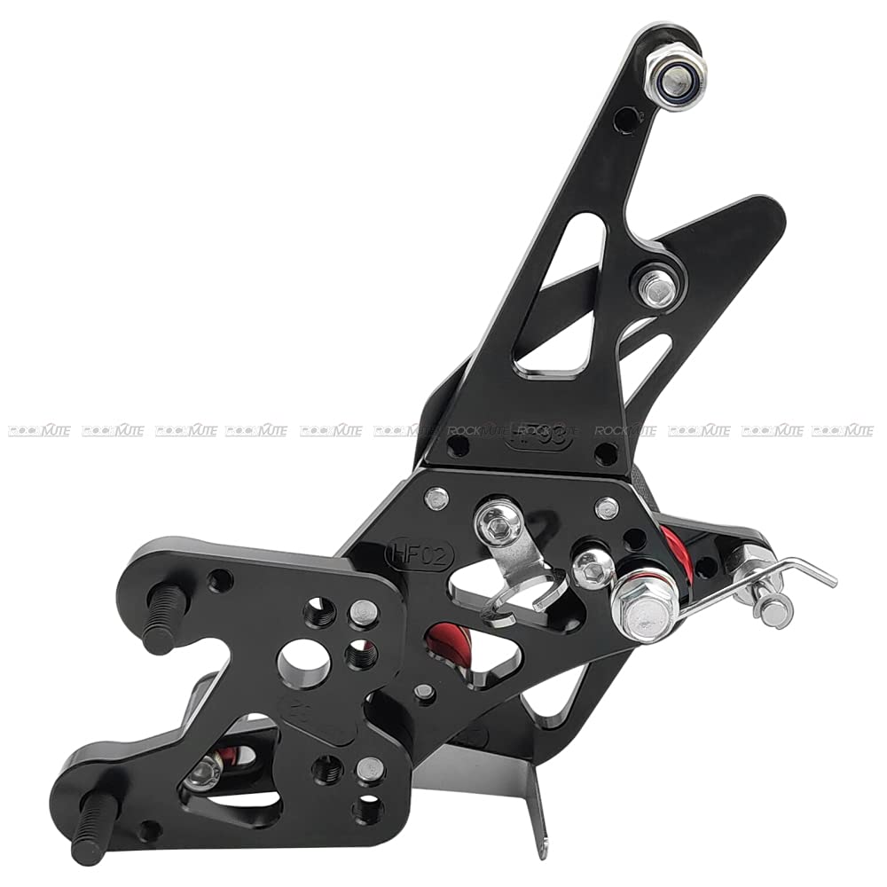 Set di pedane posteriori per moto per Yamaha FZ1 2006-2016, FZ8 2010-2013 Non-ABS, poggiapiedi regolabili, leva del cambio, pedale del freno, pedane posteriori