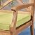 Christopher Knight Home Harvey Outdoor 7 Piece Acacia Wood Dining Set, Teak Finish/Green