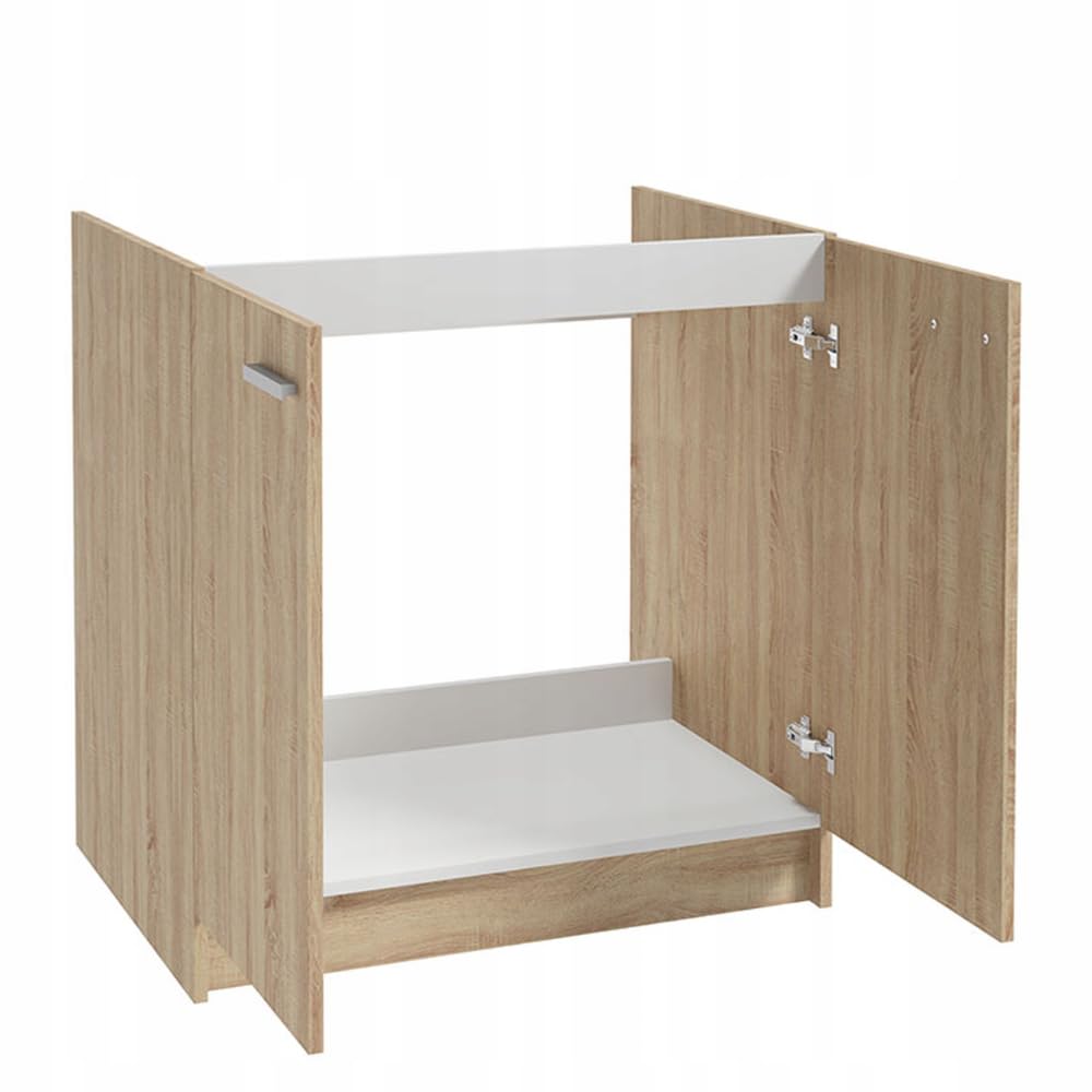 Küchenschrank 80 cm Sonoma Eiche Standschrank 46cm Tiefe Ohne Spüle Ohne Armatur Montagefertig