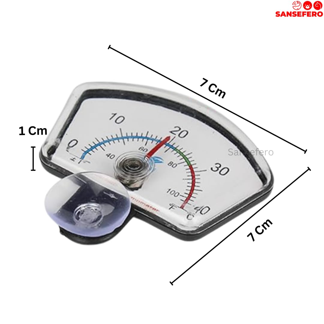 Premier Plants Analog Aquarium Glass Thermometer For Fish Tank Water Reptile Terrarium Temperature Pointer Needle (CS-010) 1