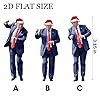 Donald Trump Christmas Ornament 2025 Set of 3 - Trump Ornaments for Christmas Tree, Trump Dancing Ornament, Trump Xmas Gifts for Supporter Trump Pendant Christma Decorations (Blue) #1
