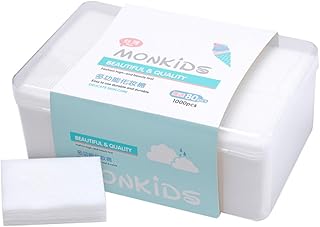 Beavorty Almofadas De Algodão Cosmético 1080 Pçs Almofadas De Algodão De Corte Macio Almofadas De Algodão Para Limpeza De Almofadas De Algodão Faciais Almofadas De Maquiagem Para O