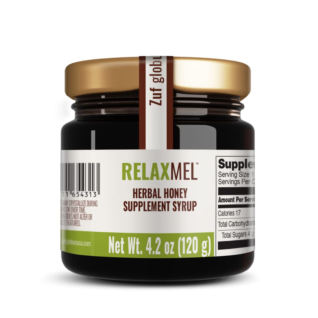 Zuf Globus: RelaxMEL | Helps Manage Tension and Sleep | Promotes Better Sleep | Honey Supplement | Botanicals