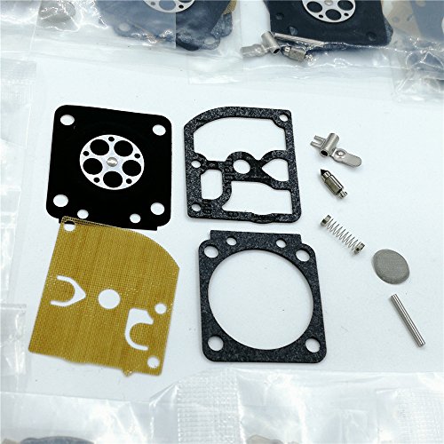 shiosheng 10Pcs/lot Carburetor Diaphragm Rebuild Kit Fit Stihl MS180 MS170 018 017 ms 180 170 Chainsaws Walbro Carb
