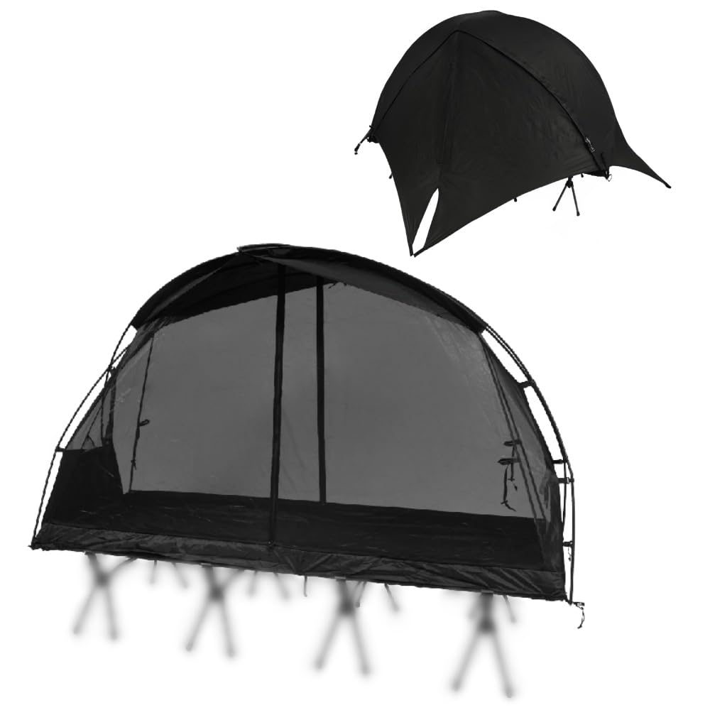Amazon.co.jp: CAMVIL SORA 1人用テント 防水外帳付き コットメッシュ