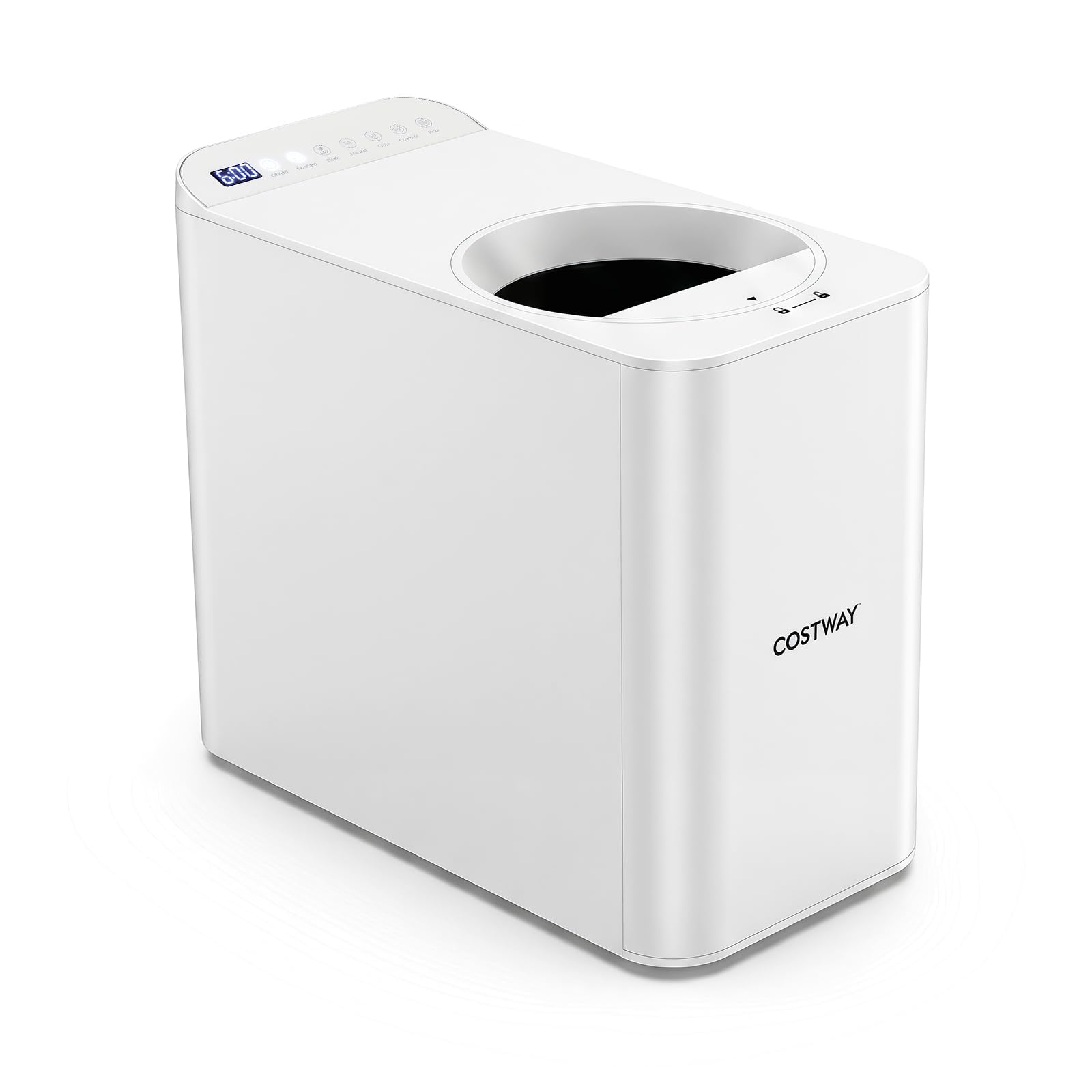 FANTASK Compostador eléctrico, Cubo de compostaje de Cocina con Filtro de Carbono, máquina Inteligente de compostaje con Limpieza automática, 2,5 l, Ideal para restos de Fruta,