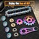 Kette Getriebe Fidget Spinner für Stress Relief, Metall Kettenrad Kette Fidget Spielzeug für Kinder Erwachsene, kinetische Schreibtisch Spielzeug Neuheit Hand Finger Spinner für Anti-Angst