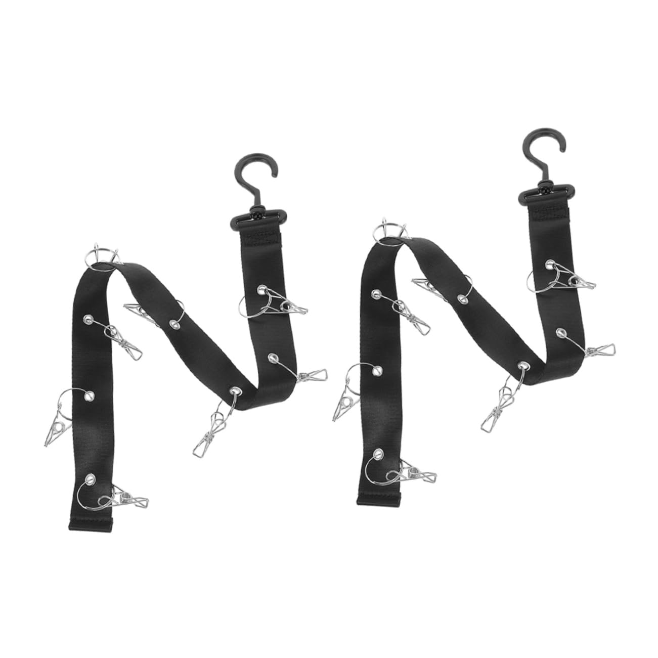 FONDOTIN Hockey Equipment Drying Rack 2-Piece Drying Straps Portable Sports Rack Hockey Organizer Outdoor