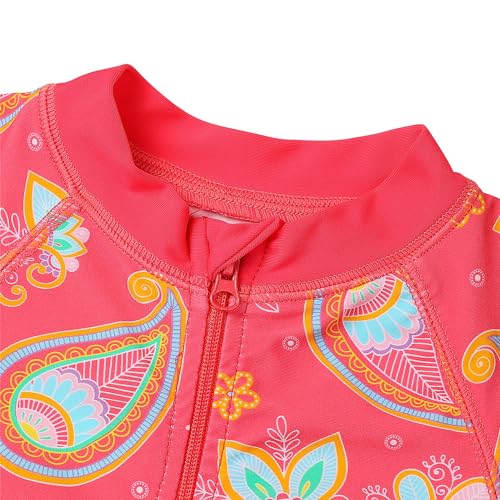 Image of XFGIRLS Baby /Toddler Girls Swimsuit Long Sleeve One-Piece Bathing Suit Rash Guard