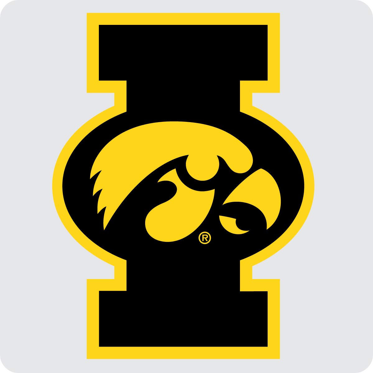 Iowa Hawkeyes Acrylic Coaster 4-Pack Officially Licensed Collegiate Product