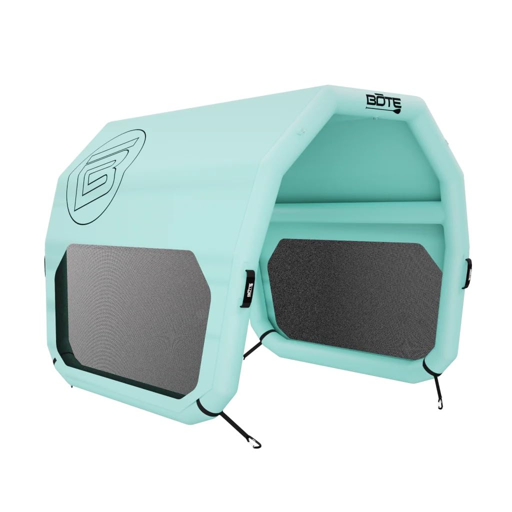 Condition photo showing New/Like New for bote hangout shade inflatable sun canopy for floating docks & water lounges compatible with hangout dock 7 & 10 easy-inflate portable shade for lake & beach days