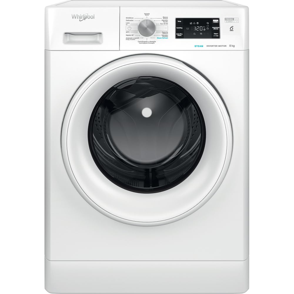 Whirlpool FFB 8258 WV SP Washing machine front load free installation, 8 kg, 1200 rpm, White Energy Label