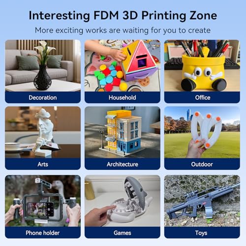 Image of Kingroon PLA Filament 1.75mm 3D Printer Filament Blue Pla Filament 1kg Filament Dimensional Accuracy + /- 0.02mm, Fit Most FDM Printer,Light Blue