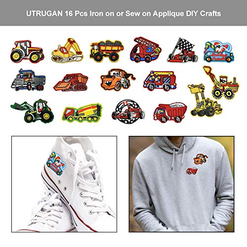 UTRUGAN 16 Pezzi Toppe Termoadesive Bambini Patch