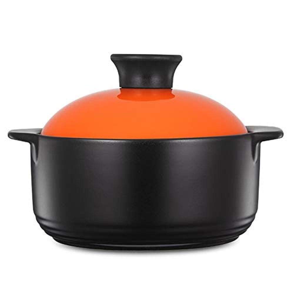 Casserole en terre cuite pot à ragoût en céramique pour cuisson lente écologique