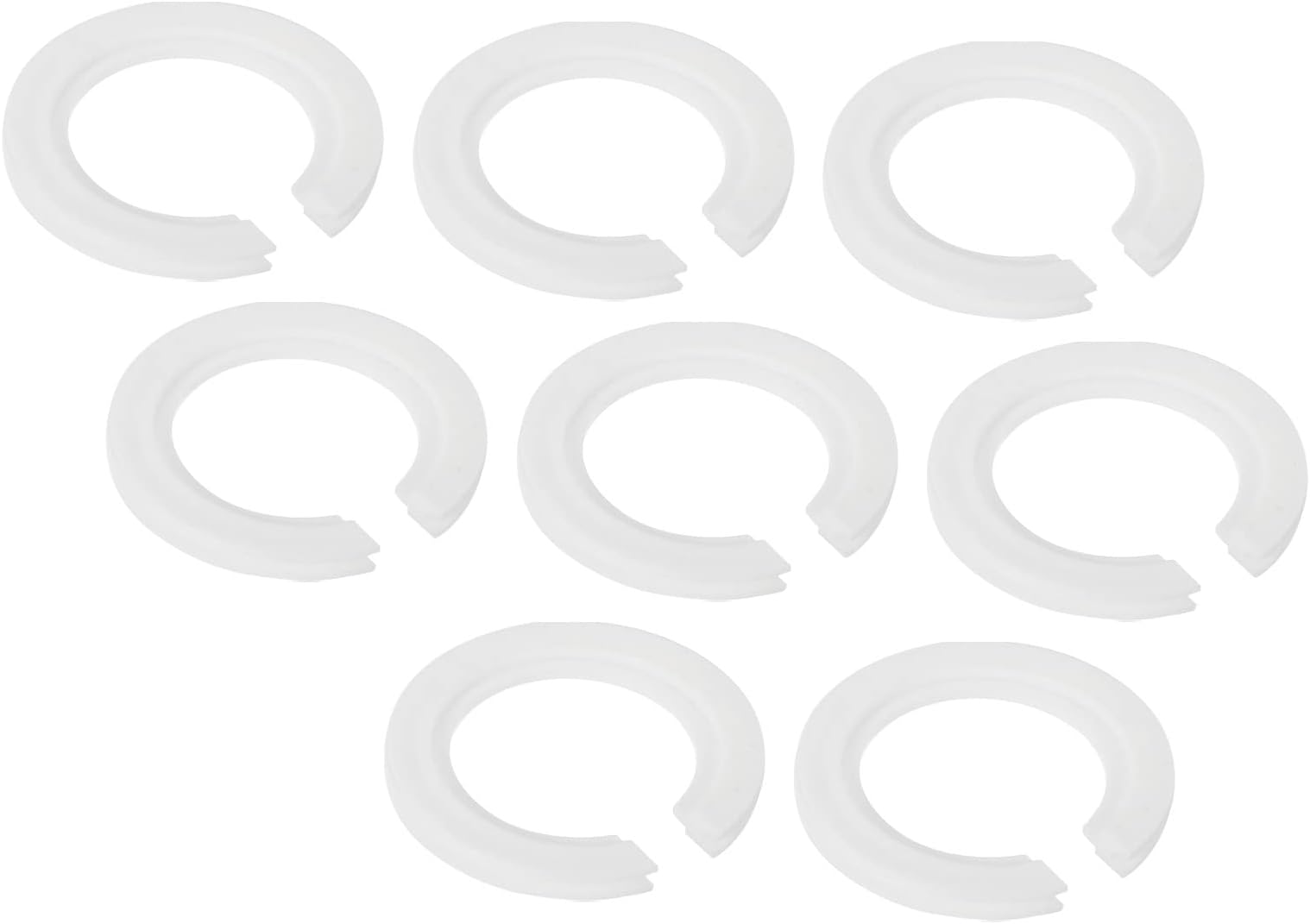 E27 to E14 Lamp Shade Reducing Ring, 8 Pack Lamp Holder Adapter Ring Converter Reducer Fitting Light Fixtures Replacement, White